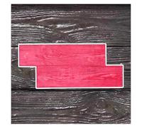 Tapis de Tampons en Béton, Tapis de texturation de sol en ciment, pavé à motif estampé avec 2 poignées(6 Pcs)