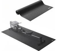 VEVOR Tapis d'équipement d'exercice, 760 x 1820 x 6 mm, tapis de protection de sol pour tapis de course, vélos stationnaires et semi-allongés, en PVC haute densité, imperméable et antidérapant, noir