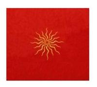 Tapis de taromancie SUN - en velours - 80x80 cm - symbole brodé G