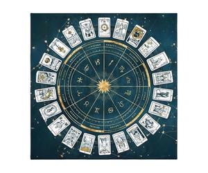 Tapis De Tarot, Carré En Flanelle De Velours | Grande Astrologie Oracle 100 G Courte Peluche, Plateforme D'outils De Divination Lisse Pour Améliorer Les Expériences De Lecture De
