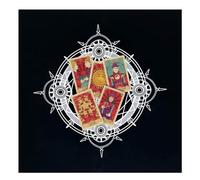 Tapis de Tarot - Nappe carrée de 48 x 48 cm | Toile de Divination - Fête Oracle Carte Lecture Exercice Spirituel Méditation Maison Salon Réunion