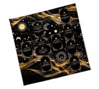 Tapis de tarot | Nappe imperméable pliable - Tapis de cartes de tarot | Pour la divination et le rituel spirituel débutants