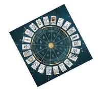Tapis de Tarot pour Tirages - Tissu d'pour Cartes de Tarot et Nappe Ésotérique,Matière en Flanelle pour Divination, Astrologie & Oracles - Support de Jeux et Cartes Horoscope Métaphysique