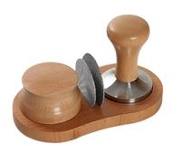Tapis de tassage de café - Station de bourrage de café , tampon de presse à café en bois | Tampon de café pressé 16,7 x 8,8 cm / 6,57 x 3,46 pouces, accessoires d'espre