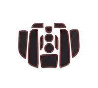 Tapis De Tasse Antidérapant pour Fente Deporte pour Opel pour Vauxhall pour Corsa 2015-2018 Dessous Antidérapant À Rainure Porte Dessous Verre Tapis De Tableau De Bord (Color : Rouge)