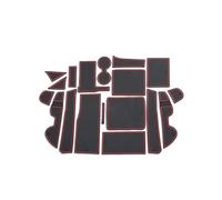 Tapis De Tasse Antidérapant pour Fente Porte pour Benz Classe C W205 W206 2015 - 2022 C200 C220 C250 C300 C350 C400 C43 C63 pour AMG Tapis De Tableau De Bord (Color : for W206 Red-L)