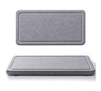 Tapis de tasse fonctionnel en diatomite pour plan de travail d'évier qui prend en charge la gestion continue de l'eau pendant les tâches de préparation des aliments (B-30 x 10 cm)
