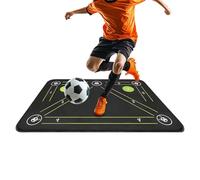 Tapis de Techniques de Football - 80x50 Cm Absorption Des Chocs En Terre De Diatomée - Tapis D'Entraînement Glisse Contrôlée Pour Exercices De Pieds - pour le Contrôle de Ballon et le Jeu de Pieds