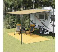 Tapis de Tente 250x350 cm Noir Auvent de Caravane Camping Extérieur vidaXL