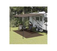 vidaXL Tapis de Tente Tapis de Voyage de Camping Tapis de Patio Auvent de Caravane Extérieur Résistance aux Intempéries 250x400 cm Marron