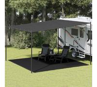 Tapis de Tente 400x400 cm Anthracite Auvent de Caravane Camping Patio vidaXL