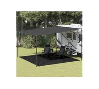 Tapis de Tente 400x400 cm Anthracite Auvent de Caravane Camping Patio vidaXL