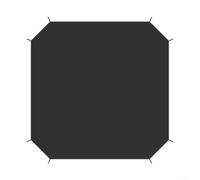 Tapis de tente de camping imperméable avec base en polyéthylène et accessoire de passage d'auvent pour connecter deux tentes pour créer un plus grand espace d'abri extérieur