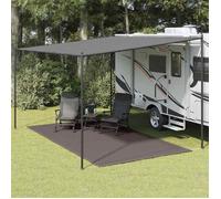 Tapis de tente - vidaXL - 250 x 400 cm - Gris - Imperméable - Fixation pratique