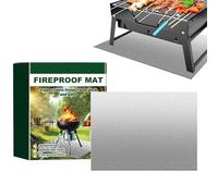 Tapis de terrasse ignifuge - Brasero résistant à la chaleur, tapis de protection haute température | de sol d' de terrasse, protection durable sous le gril, barrière d'absorption de