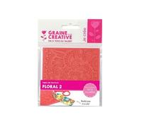 Tapis de texture pour pâte polymère - Floral 2 - Graine Créative Rose G