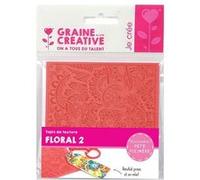 Tapis de texture pour pâte polymère - Floral 2 - Graine Créative Rose G