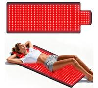 Tapis De Thérapie À La Lumière Rouge For Le Corps, Couverture De Thérapie À La Lumière Rouge, Grand Coussin 2 En 1 Led 660nm Et 850nm For Tout Le Corps, Soulagement De La Douleur(420leds)