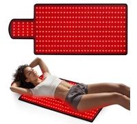Tapis De Thérapie À La Lumière Rouge For Le Corps, Couverture De Thérapie À La Lumière Rouge, Grand Coussin 2 En 1 Led 660nm Et 850nm For Tout Le Corps, Soulagement De La Douleur(325leds)