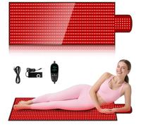 Tapis De Thérapie À La Lumière Rouge For Le Corps, Couverture De Thérapie À La Lumière Rouge, Grand Coussin 2 En 1 Led 660nm Et 850nm For Tout Le Corps, Soulagement De La Douleur(875leds)