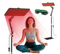 Tapis de thérapie par lumière rouge pour le corps 61 x 30,5 cm avec 240 LED (720 puces), 660 nm rouge et 850 nm pour thérapie par la lumière infrarouge proche, 4 modes, 5 niveaux de luminosité pour le