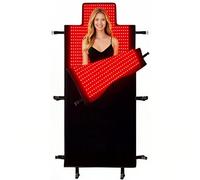 Tapis de thérapie par lumière rouge tout-en-un amélioré 2026, couverture à lumière rouge en TPU de qualité médicale avec 2600 DEL à double longueur d'onde (rouge 660 nm et 850 nm NIR) pour soulager la