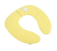 Tapis de Toilette Pliable Portable de Voyage pour bébé, Design de Dessin animé Mignon, Conception à Ventouse Antidérapante, Siège de Pot Pliable pour bébé avec 2 Manches (YELLOW)