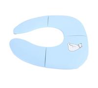 Tapis de Toilette Pliable Portable de Voyage pour bébé, Design de Dessin animé Mignon, Conception à Ventouse Antidérapante, Siège de Pot Pliable pour bébé avec 2 Manches (BLUE)