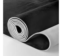 Tapis de toit en daim avec support en mousse pour intérieur de voiture, camping-car, 200,7 x 152,4 cm, noir