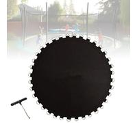 Tapis de trampoline de rechange avec outil à ressort et anneaux en V, s'adapte à différentes tailles de cadres, cadre de trampoline rond, tapis de saut de trampoline