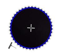 Tapis de trampoline rond de rechange pour trampoline domestique, filet de trampoline bleu, couverture de saut en tissu robuste
