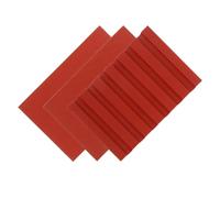 Tapis de Transfert Thermique pour Stylo en Silicone Rouge, 6 Fentes | Format Rectangulaire 6x4 Pouces, Épaisseur 0,12/0,4 Pouce, Surface Antidérapante