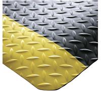 Tapis de travail anti fatigue avec bordure jaune ML. x 0,9m COBA Europe SD010707C