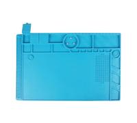 tapis de travail pour le soudage S-190 Coussin isolant en silicone for table, résistant aux hautes températures, inodore, for table de soudage au pistolet à air chaud(S-190[Blue]])
