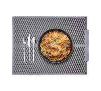 Tapis de vaisselle pour comptoir de cuisine | Tapis d'égouttoir en silicone antidérapant | Tapis de séchage pour la maison, l'évier, le comptoir, la buanderie, l'appartement, la douche