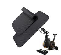 Tapis de vélo stationnaire - Couche anti-vibration, caoutchouc latéral, coussin épais pliable, réduction du bruit au sol ; conçu pour les gymnases à domicile, les tapis de course, les cycles