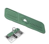 Tapis de vidange d'évier en silicone antidérapant et attrape-eau pour la zone du robinet | Tapis d'évier de cuisine, protection anti-éclaboussures pour plan de travail, tapis à séchage rapide pour