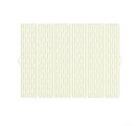 Tapis de vidange en silicone avec drainage efficace, pliable pour un rangement facile, protège les plans de travail contre les dommages causés par la chaleur (blanc)