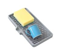 Tapis de vidange en silicone pour cuisine et salle de bain, plateau de protection absorbant antidérapant, tapis de séchage résistant aux déversements, idéal pour évier de comptoir de camping-car