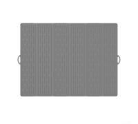 Tapis de vidange en silicone pour évier de cuisine, grand tapis d'égouttoir pliable résistant à la chaleur et antidérapant, compatible avec casseroles, assiettes, ustensiles, gris