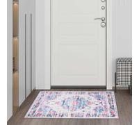 Tapis de vintage vieilli ,Tapis de Cuisine Lavable en Machine, Tapis De Passage, Tapis Salle De Bain, Tapis Couloir,tapis à poils courts style bohème pour cuisine, chambre à coucher,60 x 90 cm
