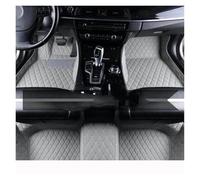 Tapis de Voiture Car Floor Mats for Jaguar for X-Type for XTYPE 2002~2009 Rug Leather Mat Set Anti Dirty Pads Car Accessories Interior Parts(Gris)
