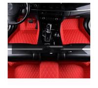 Tapis de Voiture Car Floor Mats for Jaguar for X-Type for XTYPE 2002~2009 Rug Leather Mat Set Anti Dirty Pads Car Accessories Interior Parts(Rouge)