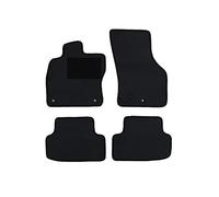 Tapis de Voiture Compatible avec Ford Kuga III Type DFK (Construction 2019 - Actuelle), Dura Graphite | 4 pcs. | Contour Marron | 3X Fermeture à clic