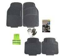 Tapis de voiture compatible avec LAMBORGHINI HURACÁN SPIDER Lot de 4 tapis en PVC 2 avant 73 x 43 cm et 2 arrières 45 x 43 cm fond antidérapant tapis avec prétails, universel