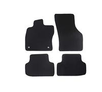 Tapis de Voiture Compatible avec Toyota Aygo Type B4, KGB4 (Construction 2014-2021), Hit Noir | 4 pcs. | Contour Noir | 2X Fermeture rotative