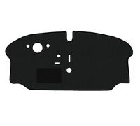 Tapis de Voiture Compatible avec VW T2 Type Alle Sitzvarianten (Construction 1967-1979), Hit Noir | 1 PCE | Contour Bleu foncé