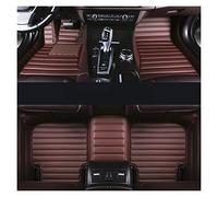 Tapis de Voiture Ensemble Tapis Sol Voiture pour Range pour Rover pour Evoque 2016-2019 Accessoires Imperméables Mignons Tapis Intérieurs Automatiques Kit Tapis Voiture(Café)
