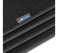 Tapis de Voiture PETEX Passe-Partout pour Ford Transit Custom à partir de 10/2023 Avant, Ensemble de Tapis en Velours - Pluto, 2 pièces, Noir