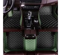 Tapis De Voiture Plancher pour Chrysler pour Grand pour Voyager 2008 2009 2010 2011 2012 2013 2014 2015 Tapis De Sol en Cuir Voitures Ensemble Complet(Black and Green)